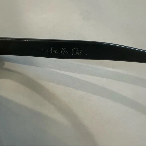 THE WELL Round Black Sunglasses “See No Evil” - Picture 5 of 6